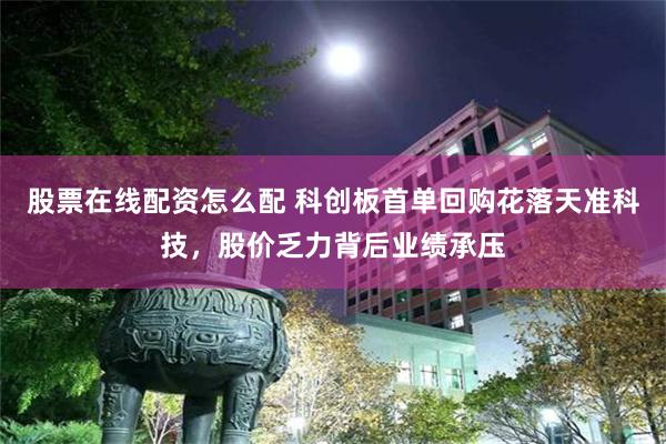 股票在线配资怎么配 科创板首单回购花落天准科技，股价乏力背后业绩承压