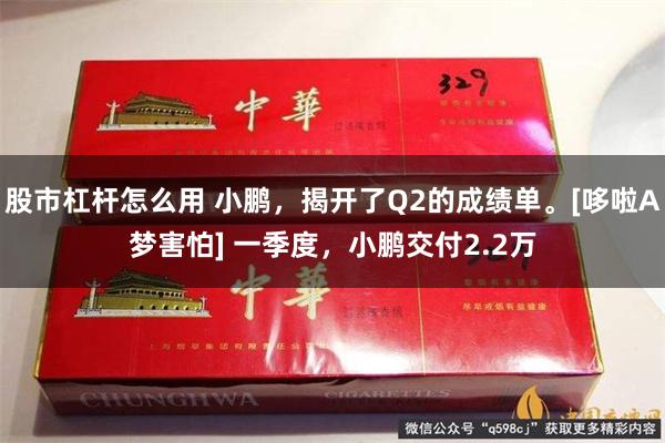 股市杠杆怎么用 小鹏，揭开了Q2的成绩单。[哆啦A梦害怕] 一季度，小鹏交付2.2万