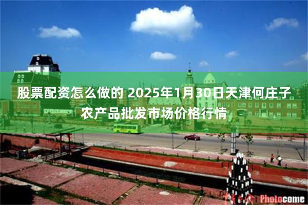 股票配资怎么做的 2025年1月30日天津何庄子农产品批发市场价格行情