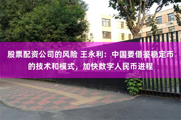 股票配资公司的风险 王永利：中国要借鉴稳定币的技术和模式，加快数字人民币进程